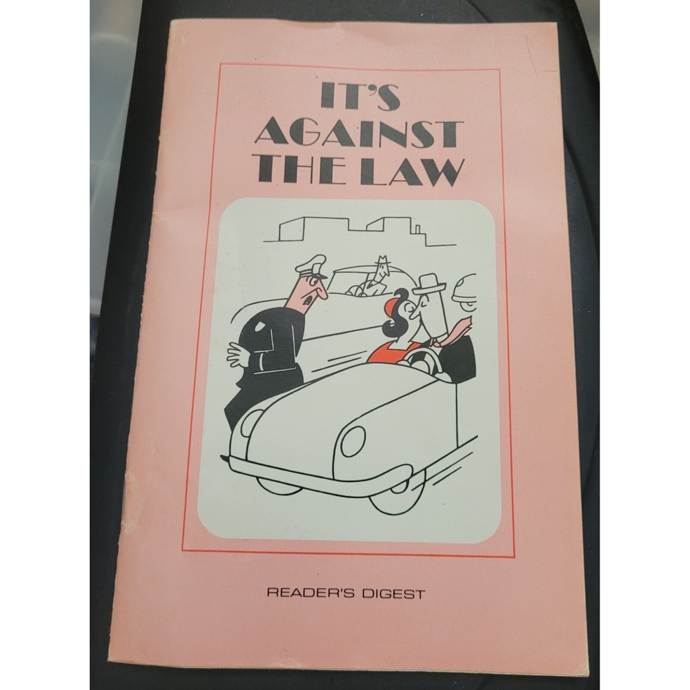 1977 Reader's Digest Joke Booklet It's Against The Law